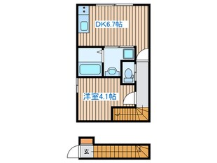 あすと五十人町Ⅱの物件間取画像